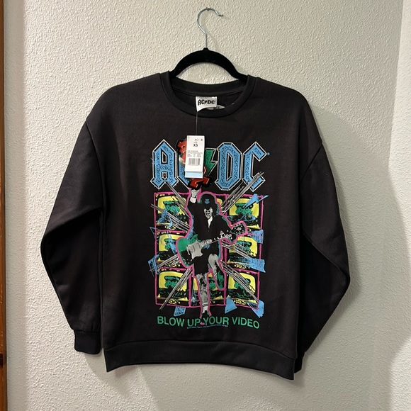 AC/DC blow up your video sweatshirt new with tag - Picture 1 of 3